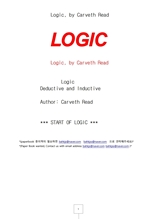 논리학.Logic, by Carveth Read