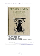 야수와남자.The Book of Beasts & Men, by Jean de Bosschere