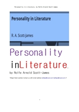 Personality in Literature, by Rolfe Arnold Scott-James