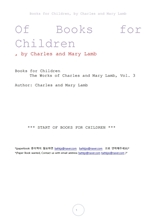섹스피어이야기등 어린이를위한 이야기책.Books for Children, by Charles and Mary Lamb