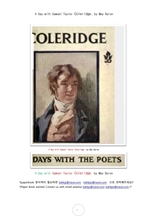 사무엘 테일러 쿨리지와 함께하는 날.A Day with Samuel Taylor Coleridge, by May Byron