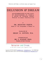 꿈 과 망상.Delusion and Dream, by Wilhelm Jensen and Sigmund Freud