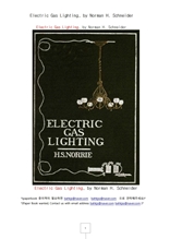 전기 전등 조명기구.Electric Gas Lighting, by Norman H. Schneider