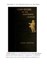 18세기초 영국의 채프북.Chap-books of the Eighteenth Century,by John Ashton