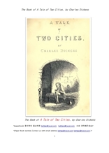 찰스디킨스의 두도시 이야기.The Book of A Tale of Two Cities, by Charles Dickens