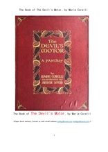 악마의 자동차.The Book of The Devil's Motor, by Marie Corelli