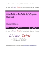 영어 그림삽화된 올리버트위스트.The book of Oliver Twist, English,Illustrated, by Charles Dickens.