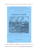 미국남부의 베이레이 땜.The Book of Bailey's Dam, by Steven D. Smith and George J. Castille III