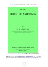 자연주의의 윤리론.On the Ethics of Naturalism, by William Ritchie Sorley