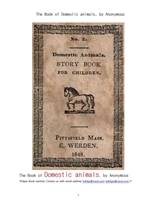 어린이를위한 길들인동물들.The Book of Domestic animals, by Anonymous