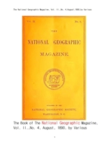 1890년도 내셔널지오그래픽잡지의 한국및 한국인 언어 외.The National Geographic Magazine, Vol. II.,No.