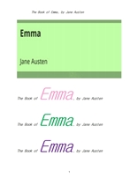 제인 오스틴의 엠마.The Book of Emma, by Jane Austen