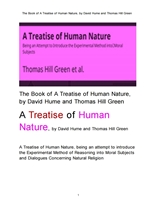 데이비드 흄의 인간 본성人間本性에 관한 논고論考집.The Book of A Treatise of Human Nature, by David H