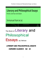 문학적및 철학적 에세이들.The Book of Literary and Philosophical Essays, by Various