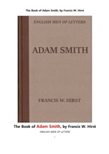 영국의 경제학자 아담 스미스.The Book of Adam Smith, by Francis W. Hirst