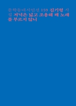 저녁은 넓고 조용해 왜 노래를 부르지 않니 (문학동네시인선 159)