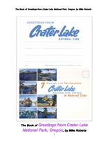 미국의 오레곤주의 크레이터 호 의 연하장. The Book of Greetings from Crater Lake National Park, Orego