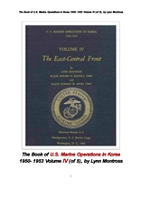 1950년도 한국전쟁에서 미국 해병대의 작전들 제4권 . The Book of U.S. Marine Operations in Korea 1950-