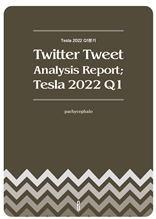 Twitter Tweet Analysis Report; Tesla 2022 Q1