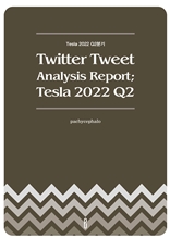 Twitter Tweet Analysis Report; Tesla 2022 Q2